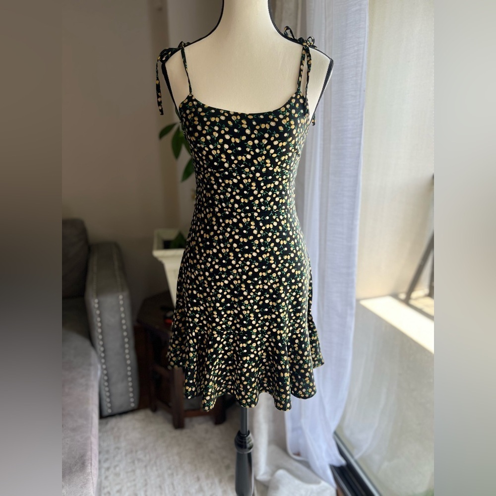 Yellow & Black Dress  Lime Women's Dress